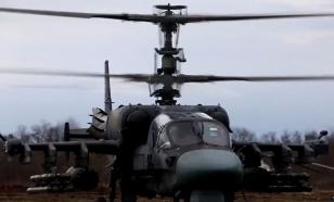 Équipages d'hélicoptères d'attaque russes Ka-52 en action